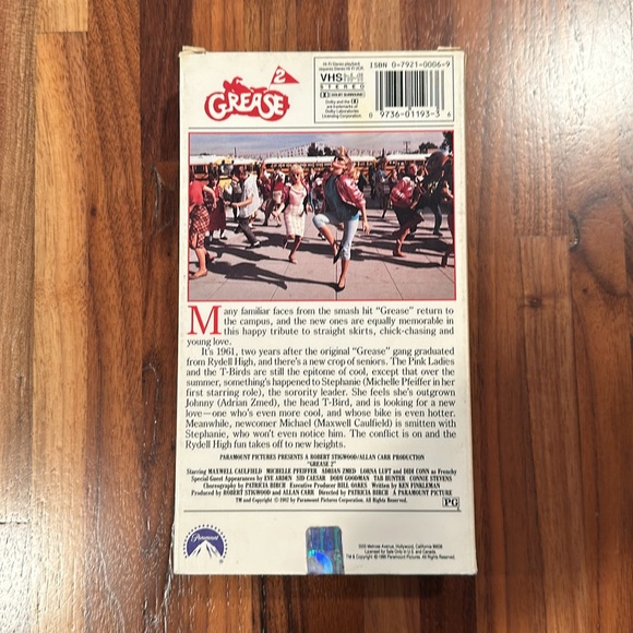 Grease 2 VHS Tape (1982) - Picture 3 of 7